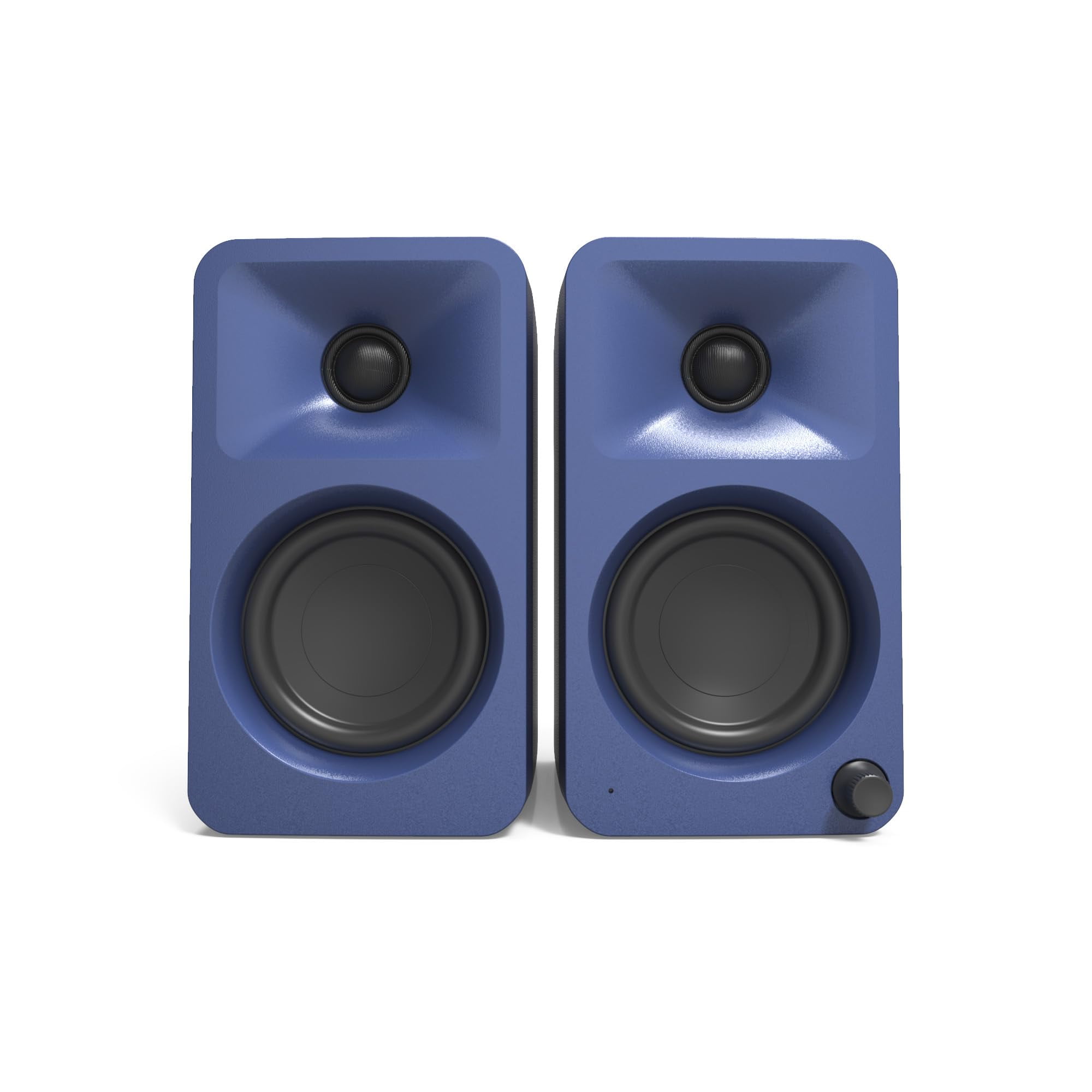 Kanto ORAMU 100W Powered Reference Desktop Computer Speakers with Bluetooth 5.0 and USB-C Input | Bi-Amplified | 100 Hz Automatic Crossover | Reference Quality Sound | Pair | Matte Blue