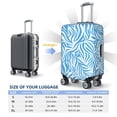 thumbnail image 2 of Multi-Size Suitcase Protective Cover Full Range Double Stitching Invisible Zipper For Travel Business Zebra Print Style Lightblue_2 X-Large, 2 of 8