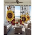 thumbnail image 4 of Sunflower Gray Check Blackout Curtains 63 Inches Long for Bedroom, Farmhouse Flowers Butterfly Thermal Insulated Room Darkening Black Out Window Curtain Panels Grommet Drapes for Living Room, 4 of 8