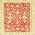 thumbnail image 1 of Ahgly Company Machine Washable Indoor Square Abstract Bright Orange Area Rugs, 7' Square, 1 of 7