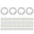 thumbnail image 3 of 4-Pack 1.9 Inch Aluminum RC Beadlock Replacement Rings - Silver BJM385 Accessory Set for Remote Control Vehicles, Lightweight 45g with Compact 11x8x3cm Packaging, 3 of 6