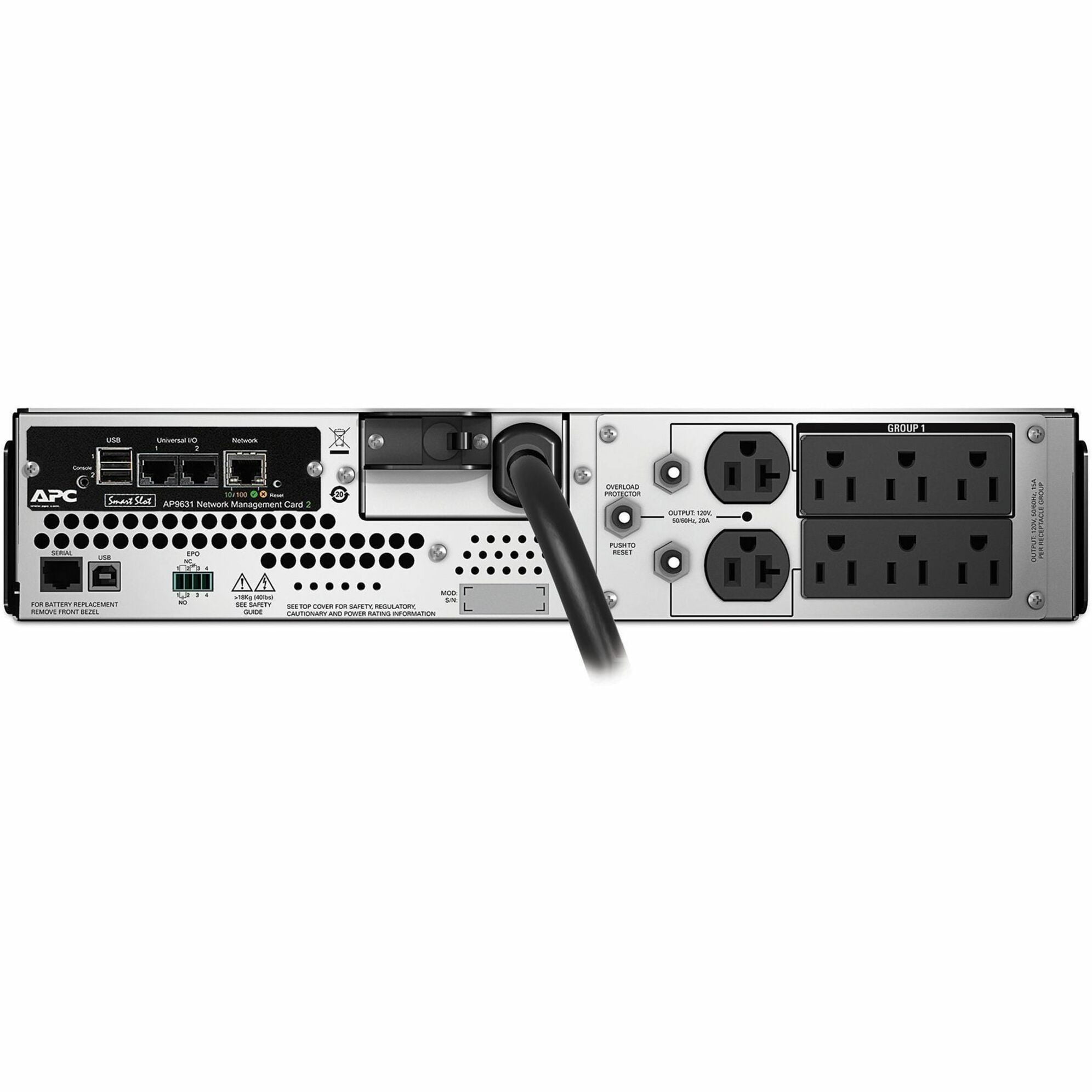 APC Smart-UPS 3000VA LCD RM 2U 120V with Network Card