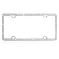 thumbnail image 1 of VALOR White Crystals Chrome Coating Metal Frame with Double Row Crystals, 1 of 2