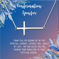 thumbnail image 2 of Anavia Confirmation Sponsor Gift for Women, Gifts for Sponsors, Baptism Gift, Goddaughter Gift, Thank you Religious Sponsor Gifts Card Necklace-[Silver Cross, Blue-Orange Gift Card], 2 of 3