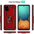 thumbnail image 2 of A71 4G Case, Samsung Galaxy A71 4G Case Military Grade Protective Samsung Galaxy A71 4G Cases Cover with Ring Car Mount Kickstand for Samsung Galaxy A71 4G - Red, 2 of 12