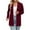 Wine, variant on Breathable Womens Long Sleeve Cardigan Open Front Lightweight Cover Up For Summer Beach Office Wear