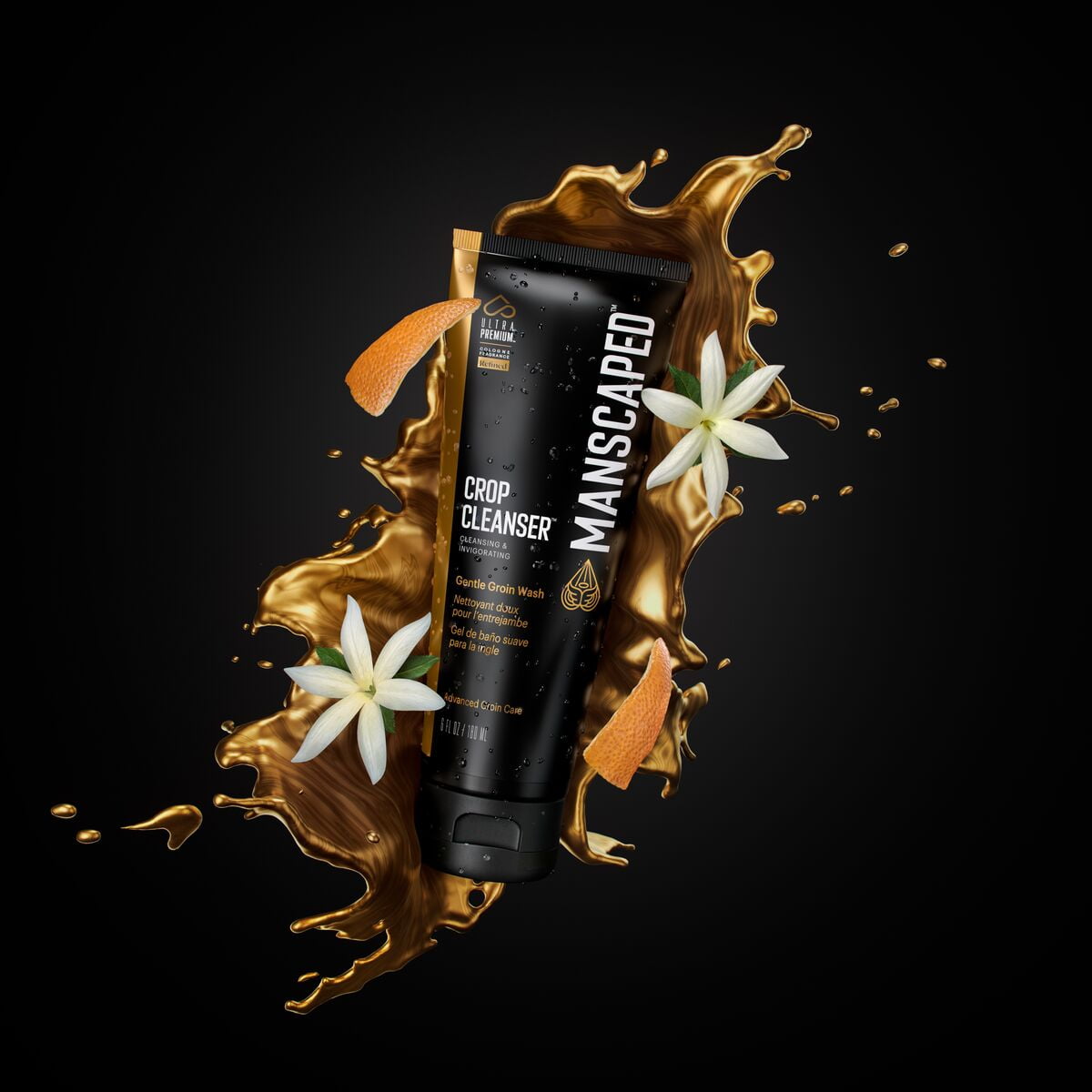 MANSCAPED® Crop Cleanser® Groin Wash, Men’s Invigorating Formula Infused with Vitamin E and Aloe, 6 oz
