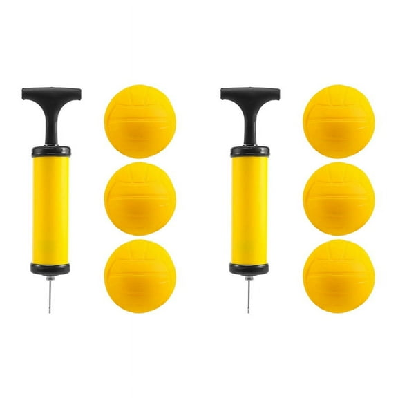 Roundnet Game Replaceable Competitive Balls Mini Volleyball 6-Pack with Pump