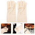 thumbnail image 1 of unbranded 1Par Guantes Para Y Asar Material Lona Gruesa Protección Termo Beige, 1 of 6