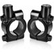 thumbnail image 1 of 2pcs Motorcycle Mirror Bracket For 22mm Handlebar Mount - For 10mm Side Mirror, Aluminum (black), 1 of 5