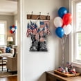 thumbnail image 5 of Memorial Day Saving!4th of July Decorations, The US Independence Day Round Wooden Sign Pendant Festival Star And Stripe Wooden Ornament Welcome Sign, 5 of 7