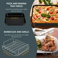 thumbnail image 4 of 9Pcs Accessoires de Friteuse d'Air Ensemble avec l'Acier Inoxydable Brochette Rack Tampon en Silicone Réutilisable 8 Pouces Anti-Adhésif Gâteau Baril Pizza Pan Oeuf Tarte Moule Alimentaire Clip et Plus pour 7L-7.3L Friteuse d'Air, 4 of 11