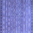 thumbnail image 1 of Ahgly Company Machine Washable Indoor Square Oriental Blue Traditional Area Rugs, 4' Square, 1 of 4