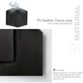 thumbnail image 3 of Caja de pañuelos, soporte cuadrado de cuero PU para caja de pañuelos, soporte decorativo para encimera de tocador de baño, mesitas de noche, escritorio de oficina y coche, 3 of 8