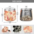 thumbnail image 2 of Yayeee Ashtray with Lid for Cigarette Smokeless Stainless Steel Home Ash Holder, Red Starfish, 2 of 7