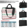 thumbnail image 2 of ZICANCN Laptop Case 15.6 inch, Snowflake Holiday Tree Reindeer Work Shoulder Messenger Business Bag for Women and Men, 2 of 7