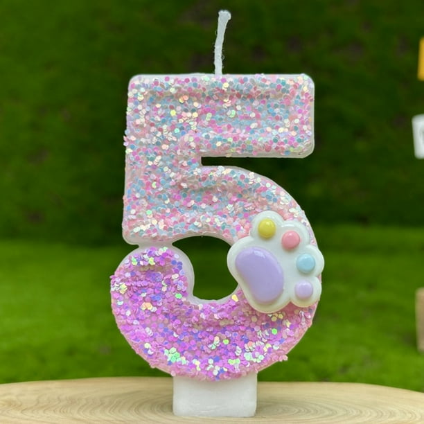 pstuiky Velas con forma de huella de perro para decorar pasteles de cumpleaños. Adorno para pastel de cumpleaños con temática canina. Ideal para fiestas y como recuerdo.