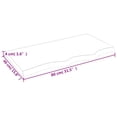 thumbnail image 4 of vidaXL Wall Shelf Light Brown 80x40x(2-4) cm Treated Solid Wood Oak, 4 of 5