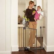 Slide-Step and Open Wall Mounted Steel Pet Gate