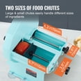 thumbnail image 4 of Manual Vegetable Fruit Slicer, 0-0.5"/0-12mm Thickness Adjustable Commercial Slicer Machine, Double Feed Ports, Stainless Steel Blade Food Cutter Slicing Machine for Cucumber, Lemon, Tomato, 4 of 6