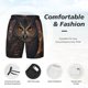 thumbnail image 3 of Balery Classical Style Brown Owl Bañador para hombre, shorts de playa de secado rápido con entrepierna y forro de compresión-Medium, 3 of 6