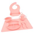 thumbnail image 1 of Silicone  Set, Set Of 7 Lightweight Durable Baby Utensils  for Baby ,Yellow,Blue,Greenish Blue, 1 of 8