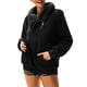 thumbnail image 1 of Chaqueta de abrigo de imitación cálida para mujer de moda Sudadera de manga larga sólida con cremallera de invierno Fridja BV0+2976, 1 of 9