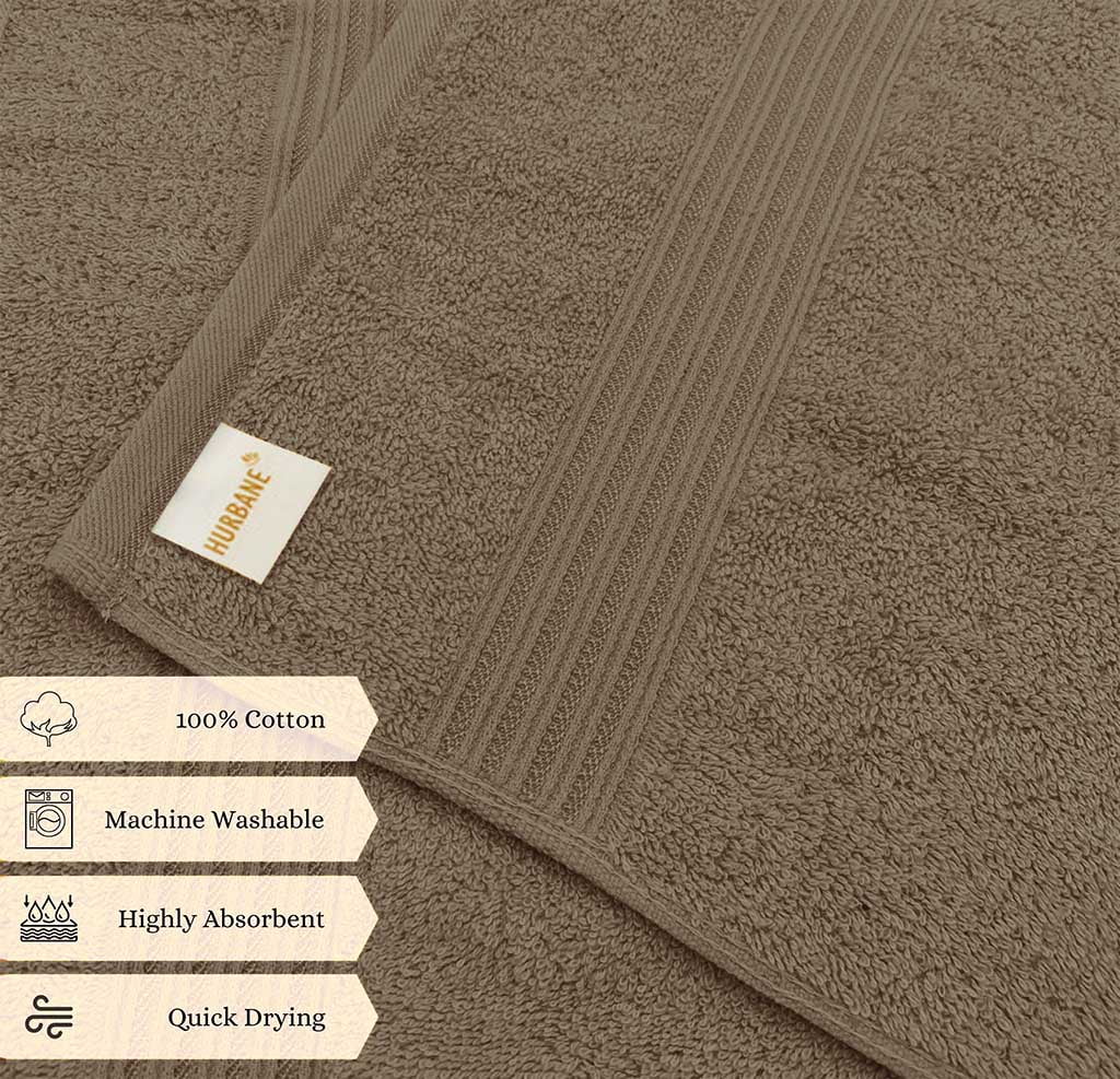 HURBANE HOME 4 Piece Super Soft Bath Towels for Bathroom, Highly Absorbent, Cotton Towels
