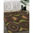 thumbnail image 2 of Ahgly Company Indoor Round Patterned Oak Brown Area Rugs, 7' Round, 2 of 6
