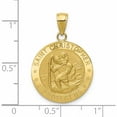 thumbnail image 2 of 10K Yellow Gold Saint Christopher Medal Pendant (28 X 19) Made In Peru -Jewelry By Sweet Pea, 2 of 5