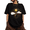 Black, variant on Black Women's Vintage Boho Symmetric Golden Sun Moon Cloud Celestial Graphic Short Sleeve T-Shirt Tops