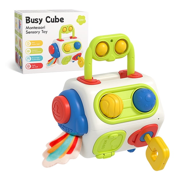 Montessori Busy Cube Juguete Sensoriales Regalos Creativos para Y Niñas
