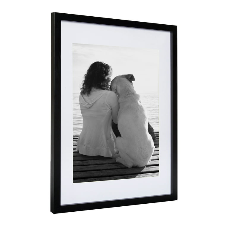 Matte-Black GALLERY-CANVAS DEPTH matted wood 14x18/11x14 frame by  Nielsen-Bainbridge® - Picture Frames, Photo Albums, Personalized and  Engraved Digital Photo Gifts - SendAFrame