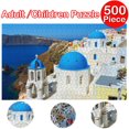 thumbnail image 1 of QISIWOLE Rompecabezas de 500 piezas para adultos - Rompecabezas de 500 piezas - Rompecabezas de 500 piezas - Vista de la calle de la ciudad con paisajes naturales - Hermoso y moderno rompecabezas, 1 of 3