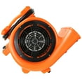 thumbnail image 3 of Dryser Air Mover Carpet Dryer 3 Speed 1 HP Industrial Floor Fan - Orange Stackable Carpet Drying Fan Floor Blower, 3 of 7