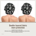 thumbnail image 2 of Kdxio Daisies Flowers Pattern Satin Bonnet Silk Bonnet Hair Bonnet for Sleeping Hair Bonnets for Women Curly Natural Hair, 2 of 6
