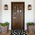 thumbnail image 5 of Front Door Mat Indoor Outdoor Outside Entrance - 16*24in Washable Daisies Flowers Green Leaves Thin Bathroom Rugs Fit Under Door, Bath Rugs for Bathroom, Kitchen Rugs Mats for Floor, 5 of 6