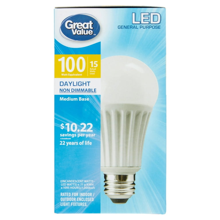 Great value led bulbs 100 watt deals