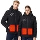thumbnail image 5 of Chaquetas y abrigos casuales de manga larga con capucha, con USB, temperatura constante, calefactables, resistentes al viento, talla grande, para hombre y mujer, invierno 9, 5 of 9