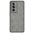thumbnail image 4 of For Reno12 Pro 5G Frosted PU Leather Cover Case,Matting Anti-Shock Hard Plastic Skin Case For OPPO Reno 12 Pro 5G Gray For Reno 12 Pro 5G, 4 of 5