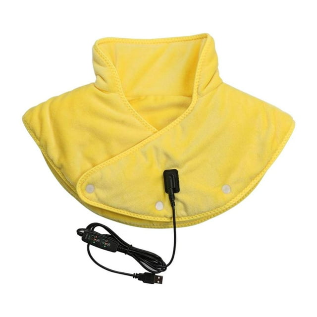 USB Heated Neck Shoulder Wrap, Soft Fleece Heating Pad, 3 Temp Settings, Relief for Pain & Stiffness