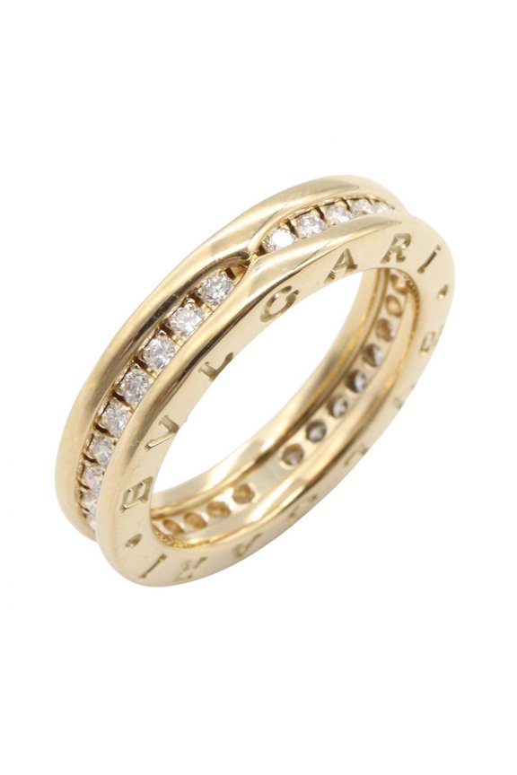 Pre-Owned BVLGARI B-zero1 Diamond Ring, Single Band, 18K Yellow Gold, Diamond, Men's, Women's,...