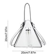 thumbnail image 3 of Triangle Crossbody Bag Personalized Shoulder Handbag with Drawstring Closure Convertible Carry Style Everyday Purse for Commuting Shopping Dating Travel Outdoor Use Home Outdoor Daily Carry, 3 of 7