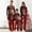 Red, variant on Onlypjs Matching Family Christmas Pajamas Set for Men, Women and Couples – "Merry Christmas" Tree Print Tops with Red Plaid Pants