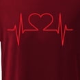 thumbnail image 4 of DPTALR T-shirt à Manches Courtes Décontractée d'Amour de Couleur Unie Valentine, 4 of 5