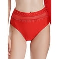 thumbnail image 1 of RUNQHUI Shorts de Danse Brillants pour Femmes Ceinture Élastique Boxeurs Lyriques Rouge TTG, 1 of 7