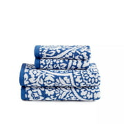 Martha Stewart 4-Piece Hand and Wash Towel Set  ( Blue )