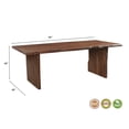 thumbnail image 2 of Taran Designs Belmont 96" Live Edge Solid Wood Dining Table in Dark Brown, 2 of 5