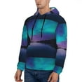 thumbnail image 3 of Sikiie Night At Lake Aurora Men's Hoodie, Essentials Hoodie, Sweatshirt, Pullover Hooded Sweatshirt for Men-3X-Large, 3 of 7