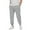 Light Gray, variant on JTieacloth Wide Leg Pants for Men Solid Color Casual Jogger Pants With Elastic Cuffs Comfortable Tapered Sweatpants For Daily Wear And Outdoor Activities Black